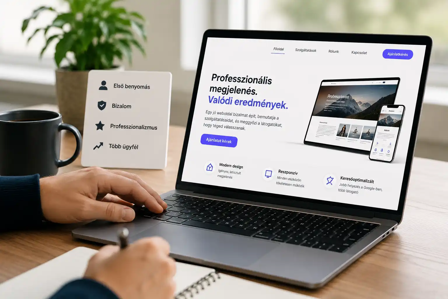 Profi weboldal fontossága